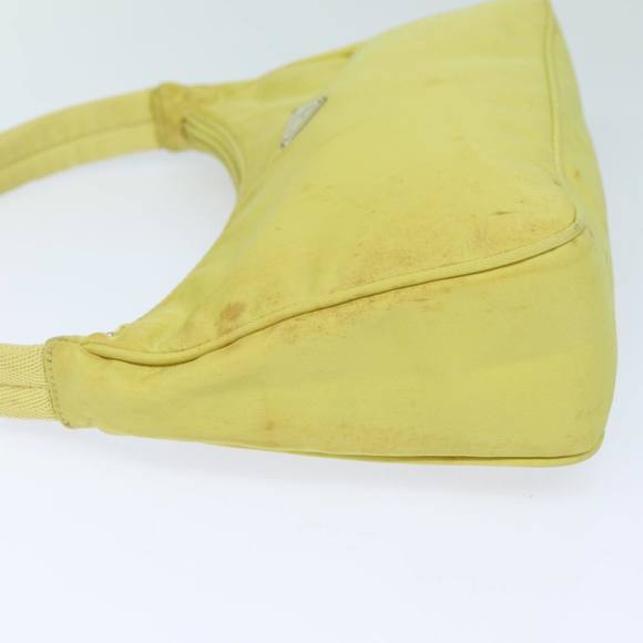 PRADA Accessory Pouch Nylon Yellow Pink Auth 79906 - Picture 4 of 16